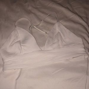 NWOT white swim top